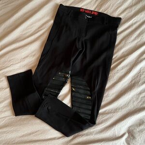 Elation Red Label Black Equestrian Breeches with Knee Grips - NWOT